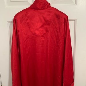 Victoria Secret Red Silk Pajama Set, Size Small. Never worn with tags.